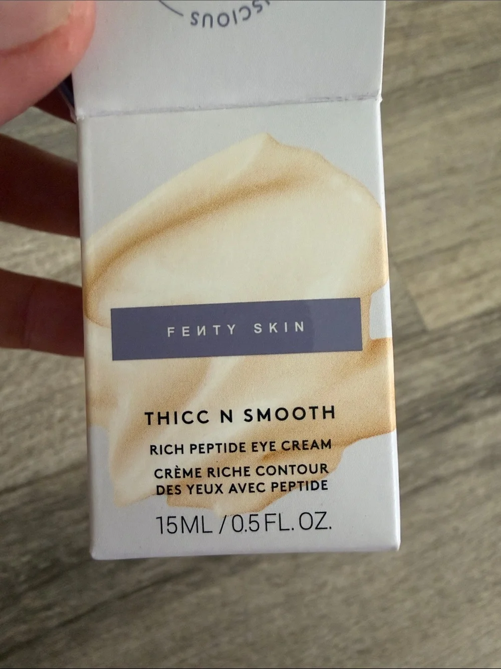 Fenty Skin Thicc N Smooth Eye Cream - Lavender & Cream Packaging